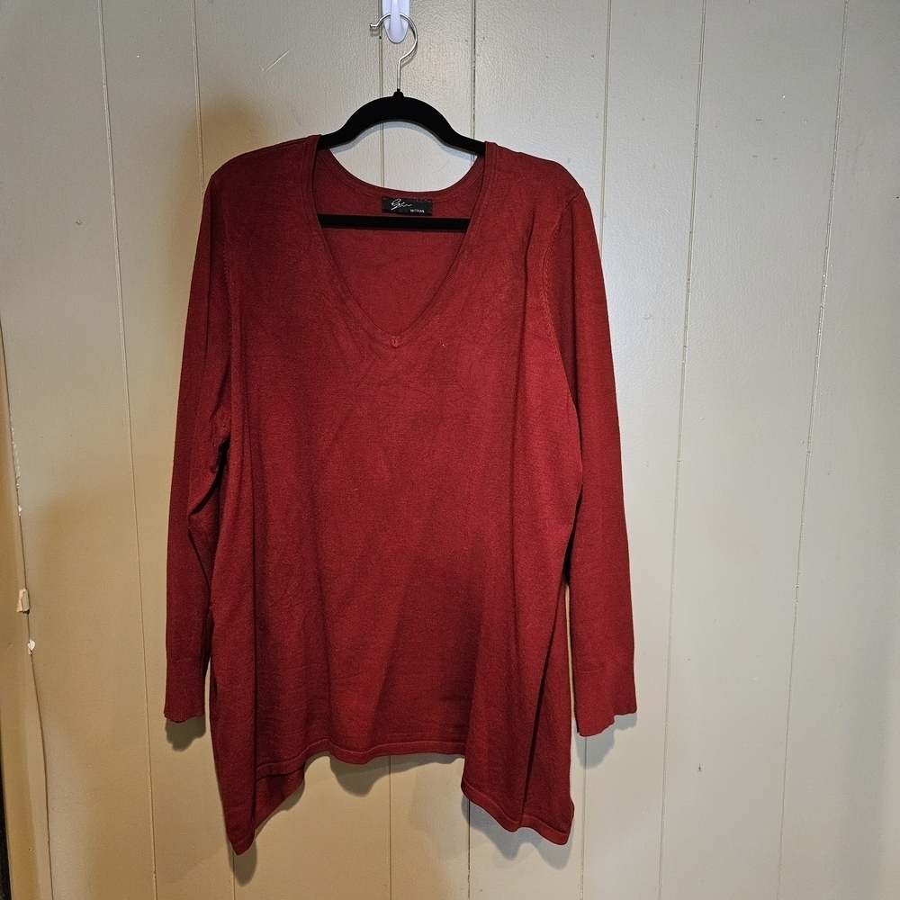 Here is your polished, SEO-optimized Poshmark listing for the 2X Red Sweater